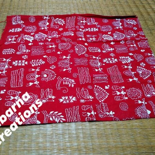 Ladies Cotton Kantha Work Blouse Piece