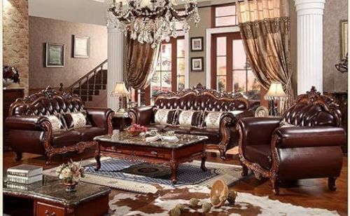 5 Seater Royal Solid Wooden Sofa Set