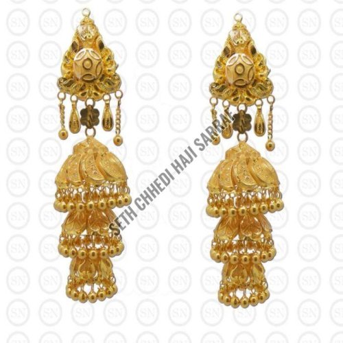 EJ13 Gold Jhumka