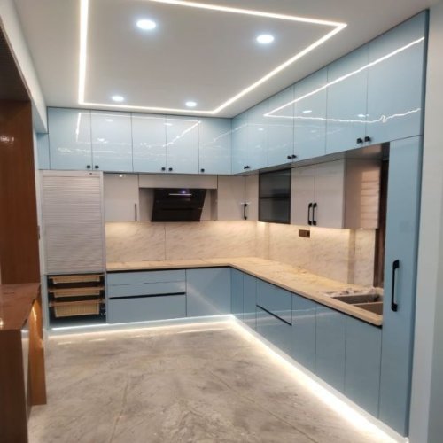 L Shaped Modular Kitchen