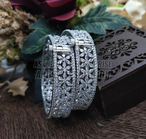 Ladies Silver Brass Fancy Bracelet