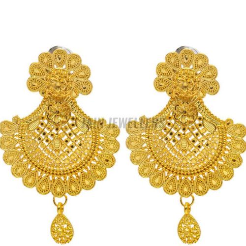 Ladies Classic Gold Earrings