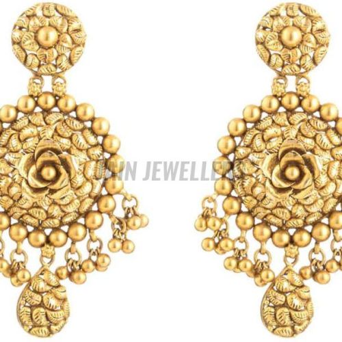Ladies Daily Wear Gold Earrings