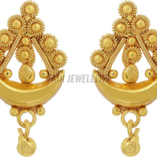 Ladies Lightweight Gold Earrings