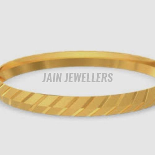 Mens Fancy Heavy Gold Kada