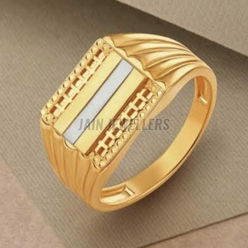 Mens Gold Signet Ring