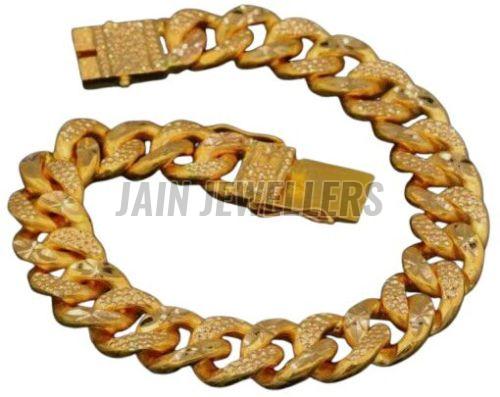 Mens Hip Hop Gold Bracelet