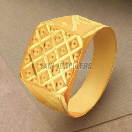 Mens Stylish Gold Ring