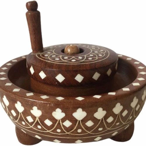 Handicraft Wooden Chakki Showpiece