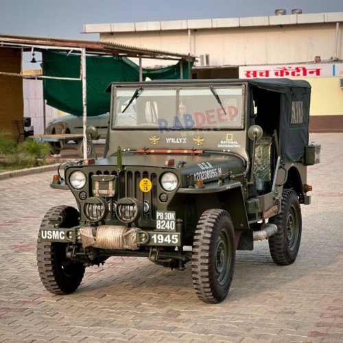 Dark Green Open Modified Willy Jeep Service