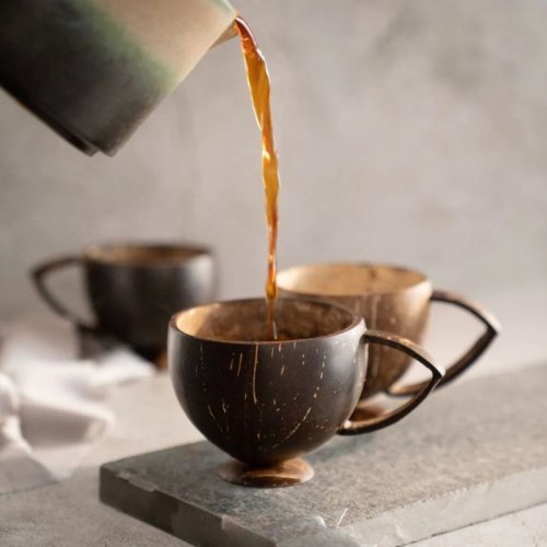 Coconut Shell Tea Cups