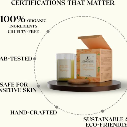 Majestique Melt Pour Body Oil Candle