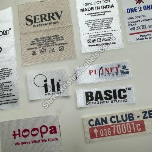 Polyester Wash Care Labels