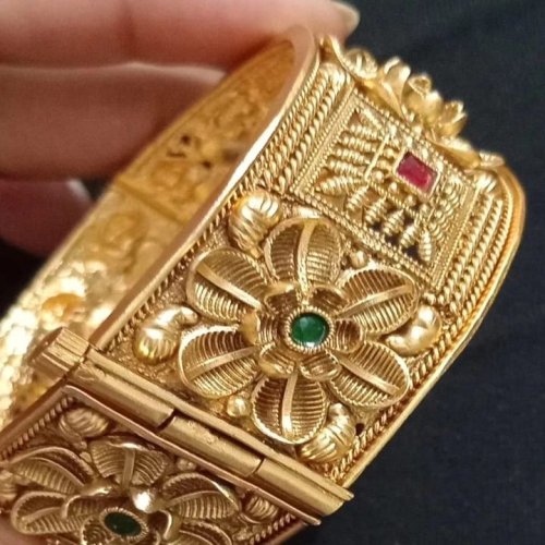 Ladies Copper Gold Plated Bangles