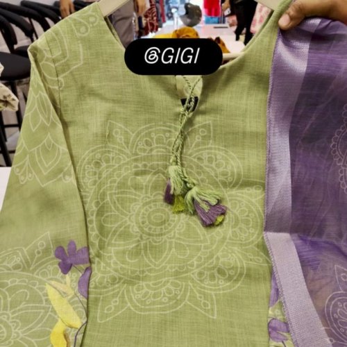 Pure Cotton Kurti 3 Piece Set