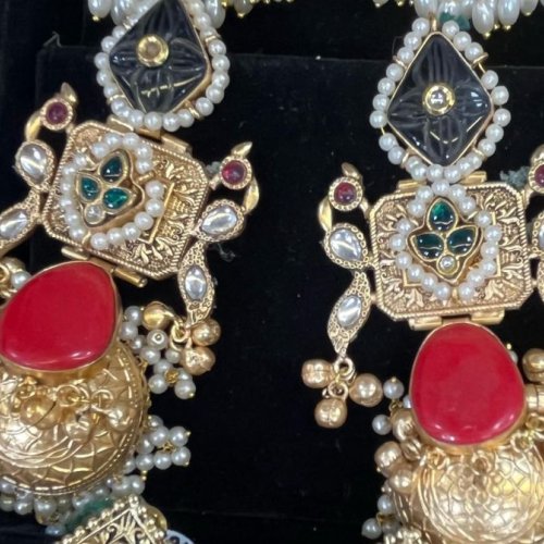 Ladies Heavy Gold Plated Earrings