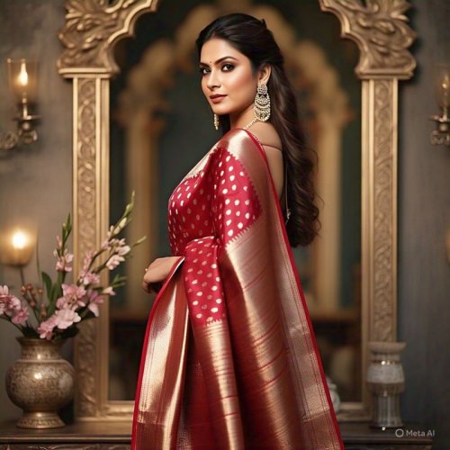 Ladies Heavy Work Banarasi Silk Saree