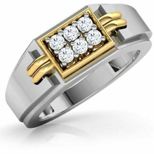 Mens Designer Round Shape Diamond Ring