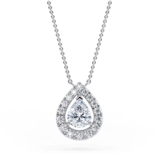 Pear Shape Real Diamond Pendant