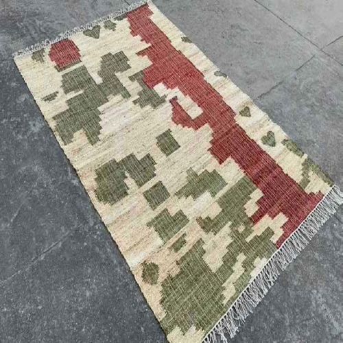 A 47 Flat Weave Jute Durries