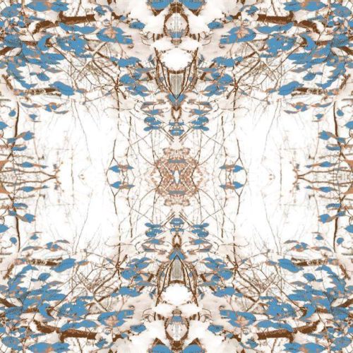 AB5 Indo Tibetan Wool &AMP; Lurex Zari Braided Flat Weave Rug