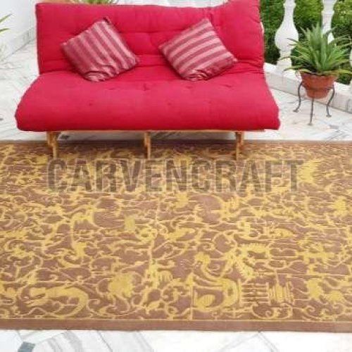 A 1 Indo Tibetan Hand Knotted Wool Rug