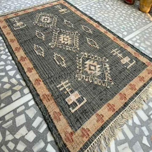 A 2 52 Flat Weave Jute Durries