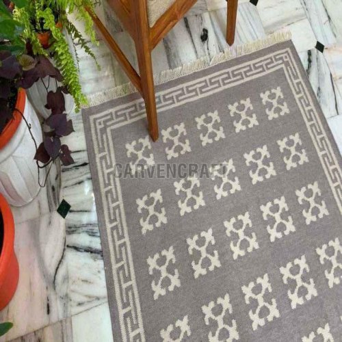 A 24 Flat Weave Wool Durries