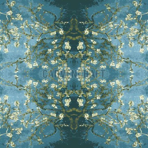 A A4 Indo Tibetan Bamboo Silk Rug