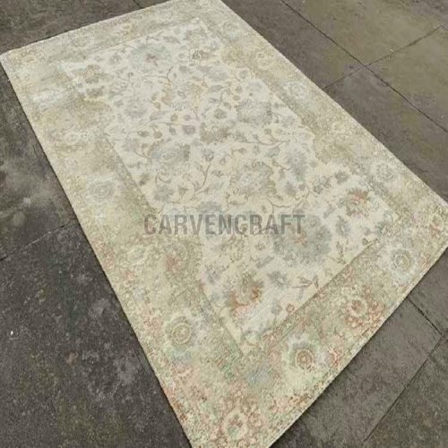 A69 Handloom Screen Printing Wool Viscose Rug