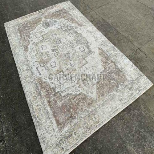 A72 Handloom Screen Printing Wool Viscose Rug