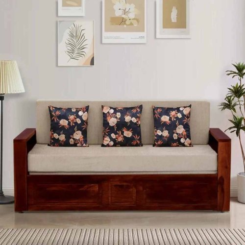 3 Seater Teak Wooden Sofa