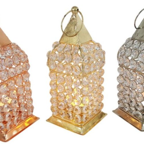 12 Inch Glass Iron Decorative Hanging Lanterns