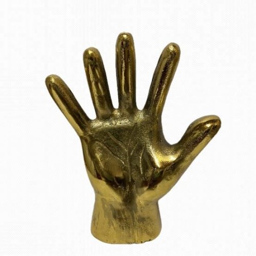 Aluminum Golden Home Decor Human Hand