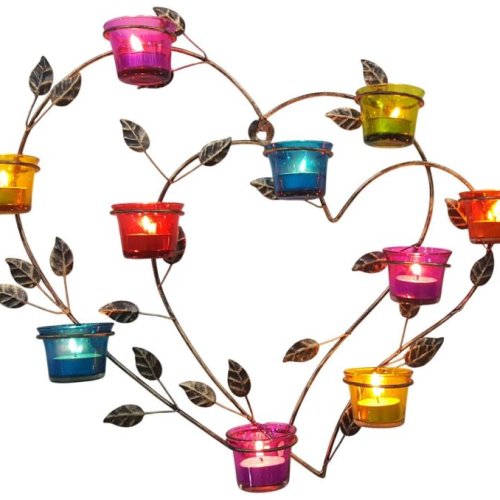 Heart Shape Iron Decorative Wall Sconces