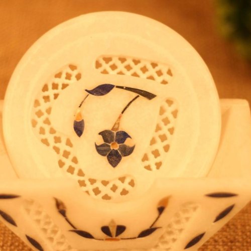 Natural Marble Stylish Tea Coaster Set