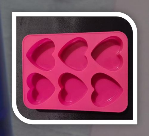 100 Gram Heart Silicon Soap Mould