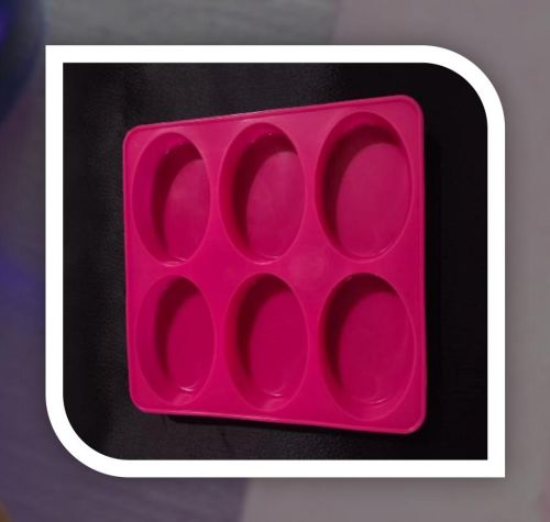 100 Gram Oval Silicon Soap Mould
