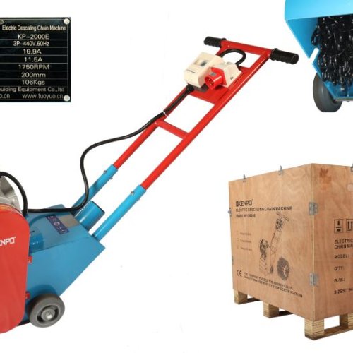 Impa 591206 Electric Descaling Chain Machine KP2000E &AMP;ndash; 200mm High-Speed Rust &AMP;AMP; Paint Removal Tool