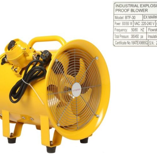 Impa 591416 / 591417 Explosion-Proof Blower 8 Inch (200mm) &AMP;ndash; 110V / 220V Ventilation