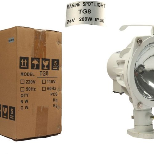 Impa 792028 Marine Spot Light TG8 &AMP;ndash; 200W Aluminium Searchlight (12V / 24V, 5.3 Kg)