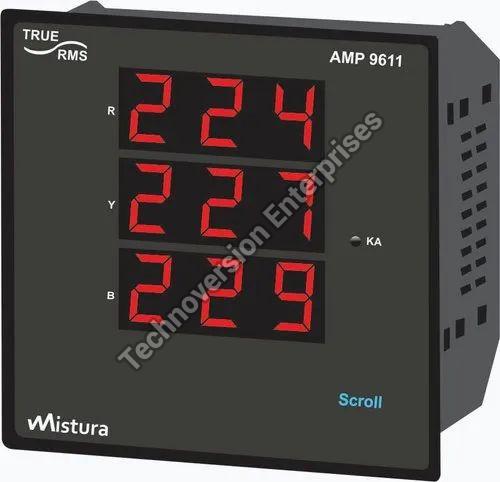 Three Phase Ampere, Volt & Frequency Meter (AVF Meter)