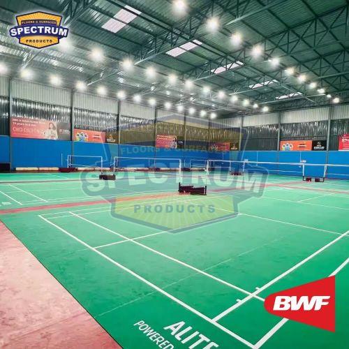 Green Badminton Court Mat