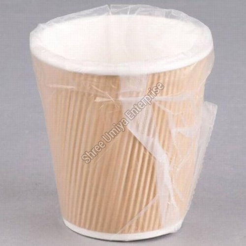 White and Brown 10 Oz Double Wall Paper Cup