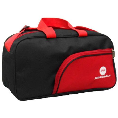 Nylon Red Black Promotional Travel Bags