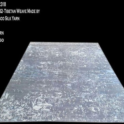 270x360 Inch Grey Tibetan Weave Bamboo Silk Rug
