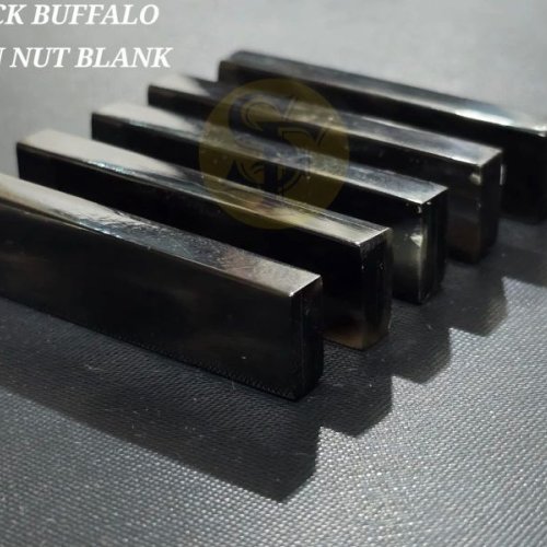 Black Buffalo Horn Nut Blank