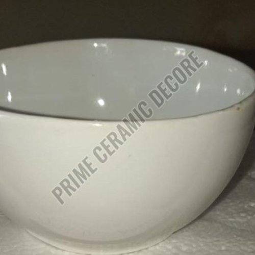 White Ceramic Medium Bowl