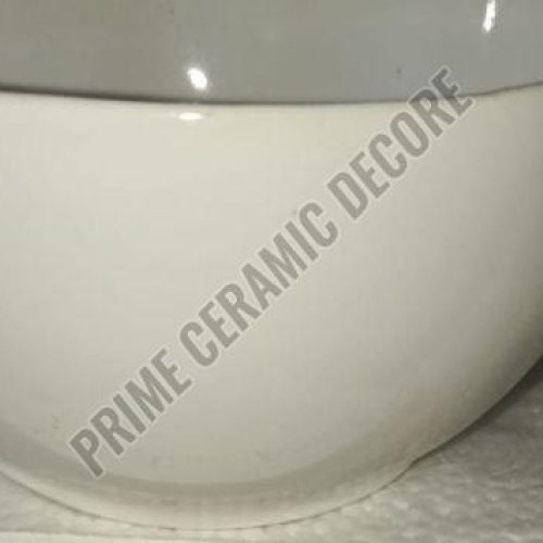 White Plain Ceramic Medium Bowl