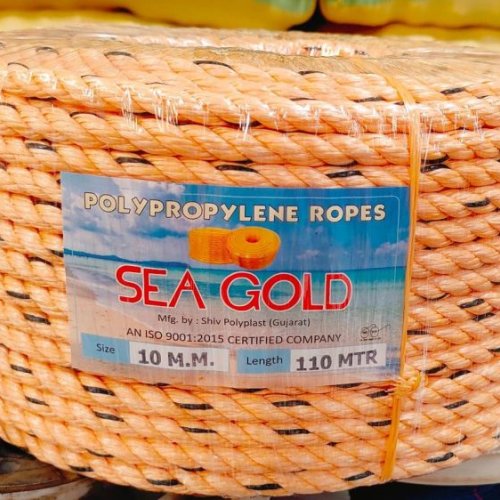 10mm Orange Polypropylene Rope